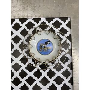 SeaWorld Souvenir Mini Collector Plate Vintage Advertisement Wire Wall Hanging